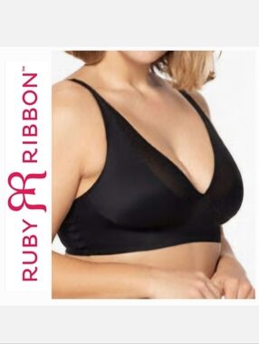 NWT *Discontinued* Ruby Ribbon Second Skin Sheer Demiette #1706 Black